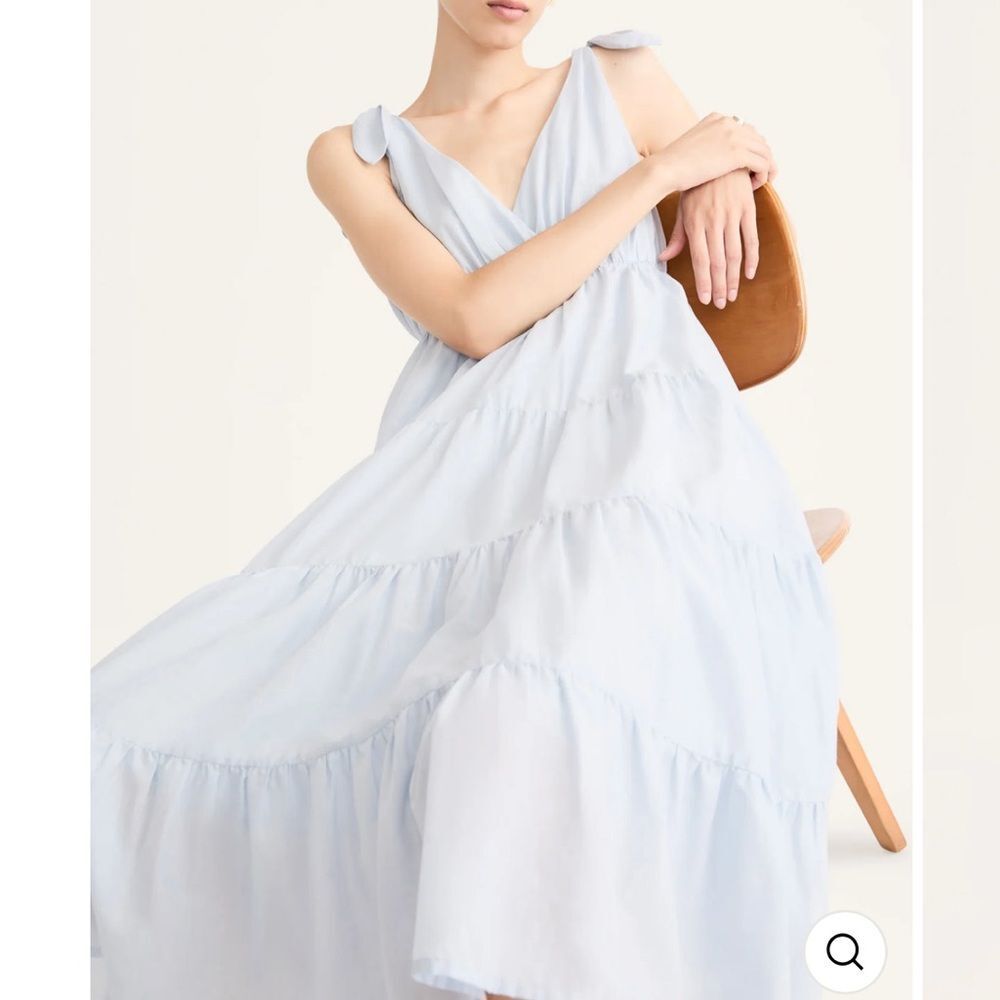 Merlette Solid Flor Midi Dress